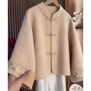 FLICBS | Plus Size Chinese Style Collared Jacket Coats for Autumn Winter