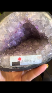 Qiandaizi amethystbag Attract Wealth & Noble Connections · Natural Amethyst Money Bag