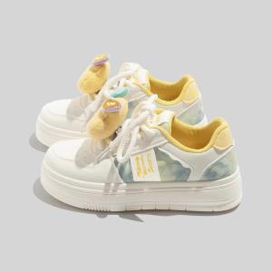 Original Thick Bottom Platform Sneakers Womens Casual Sport Shoes Spring 2025 New Style Chic Versatile Student Flats