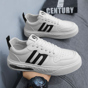 Trendy Mens Casual Shoes Summer High-Top Thick-Heeled Height-Increasing White Sneakers Youth Sports Flat Shoes Breathable