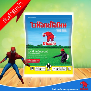 ไวท๊อกซ์โอโมน (24ดี ช้างแดงผง) 500 - 1000 กรัม กำจัดหญ้าใบกว้าง กก ผักบุ้ง ผักปอด คลุกปุ๋ยหว่านได้