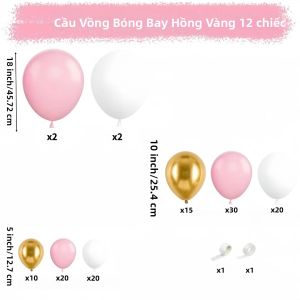 Bộ Vòm Bóng Bay Màu Hồng Và Trắng 121 Chiếc Dây Trang Trí Bóng Bay Sang Trọng Cho Sinh Nhật Tiệc Trẻ Em Đám Cưới Ngày Của Mẹ Trang Trí Kỷ Niệm