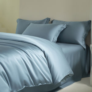 Luxurious Summer 100 Thread Count Lyocell Bedding Set Smooth Ice Silk Sheet Cover Duvet Cover Naked Sleep Comforter Cover