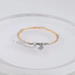 Hyl Jewelry 371B: Gelang Titanium & Emas Import