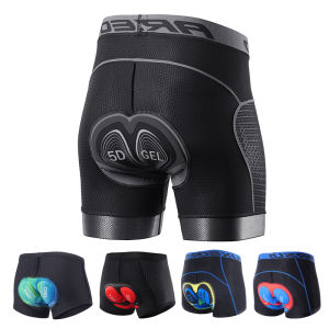 Mens Mountain Road Bike Riding Shorts Thickened Silicone Shock Absorption Quick Dry Four Seasons Professional Cycling Clothing