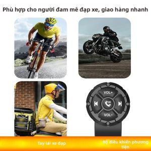 Điều Khiển Từ Xa Thông Minh Cho Xe Máy Đa Năng Tương Thích Bluetooth Chống Nước Điều Khiển Thiết Bị Đa Phương Tiện Cho Mũ Bảo Hiểm Tai Nghe Phụ Kiện Xe Đạp