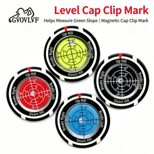 GVOVLVF | Golf Level Used For Slope Measurement Height Measurement Circular 39mm Cap Clamp Ball Position Marker Golf Player Gift