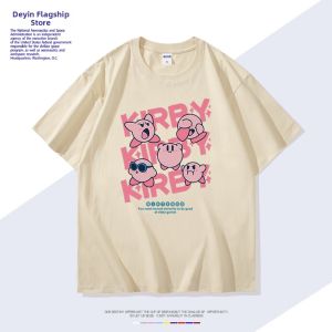 DIEYIN | Anime Crossover Star Kirby Print Loose Fit T-Shirt