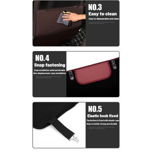 high quality Car Seat Back Anti Kick Pad Leather Waterproof Car Seat Back Protector Cover With Storage Bag Interior accessories For Mazda MAZDA3 MAZDA2 CX-5 CX-7 CX-9 Tribute BT-50 323 MAZDA6 B2200 Familia Miata MX-5