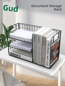 Good | A4 Multi-Level Document Organizer with 4-Tray File Shelves
