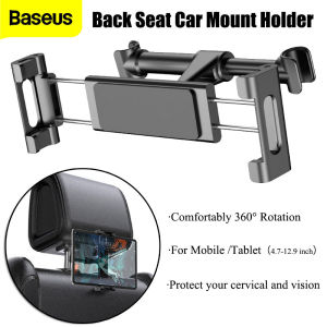 Baseus Car Back Seat Mount Holder For iPhone iPad Tablet PC 360 Rotating Foldable Car Headrest Mounting Bracket Car Phone Holder