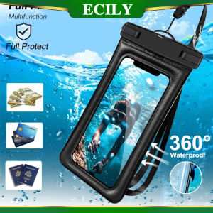 ECILY Nổi Túi Khí Không Thấm Nước túi đựng đồ bơi Di Động vỏ điện thoại Tup Kép túi khí Inflatable Di Động túi điện thoại chống nước lặn trong suốt Điện Thoại Di Động vỏ bọc chống thấm nước Cho i-p-hone 11 12 13 14 Pro Max Samsung S23 S22 Xiaomi 13 Huawei