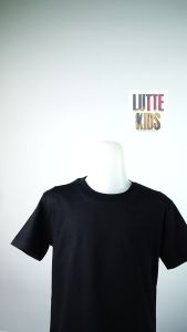 KAOS ANAK | KAOS POLOS ANAK BAHAN KATUN | KAOS ANAK WARNA HITAM | Lutte kids