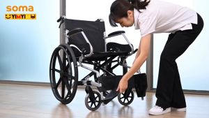 Soma SM 150.3 รถเข็นวีลแชร์ออเจ้า รถเข็นผู้ป่วย รถเข็น วีลแชร์ Wheelchair SM150.3 อลูมิเนียมอัลลอยด์ F16 รุ่นล้อเล็ก 16 นิ้ว หรือ F24 รุ่นล้อใหญ่ 24 นิ้ว - Lazada