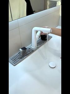 Diatomite Faucet Draining Mat Non-Slip Absorbent Splash Guard for Kitchen & Bathroom Sink