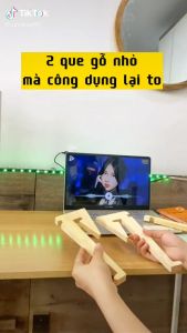 Giá đỡ Laptop 2 trong 1 sử dụng gỗ tái chế bảo vệ môi trường bề mặt có vân không lợi nhuận