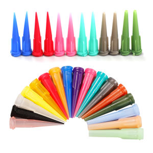100pcs 10-30G 30mm TT Plastic Tapered Pinhead Liquid Dispenser Needles Tip Plastic Glue Needle for Refilling Glue Fluid