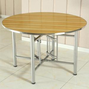 MEISITEKEKE | Foldable Round Table with Glass Turntable