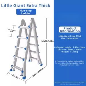 Foldable Extension Stepladder Heavy-duty Telescopic Ladder