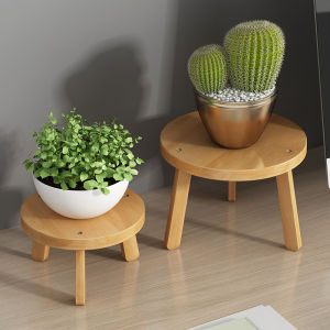 Living Room Indoor Bamboo Plant Stand Simple Modern Style Multi-Purpose Rack for Potted Plants Balcony Free-Standing Design