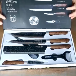6-piece Japanese Kitchen Knife Set High-quality Stainless Steel Multi-functional Kitchen Tools