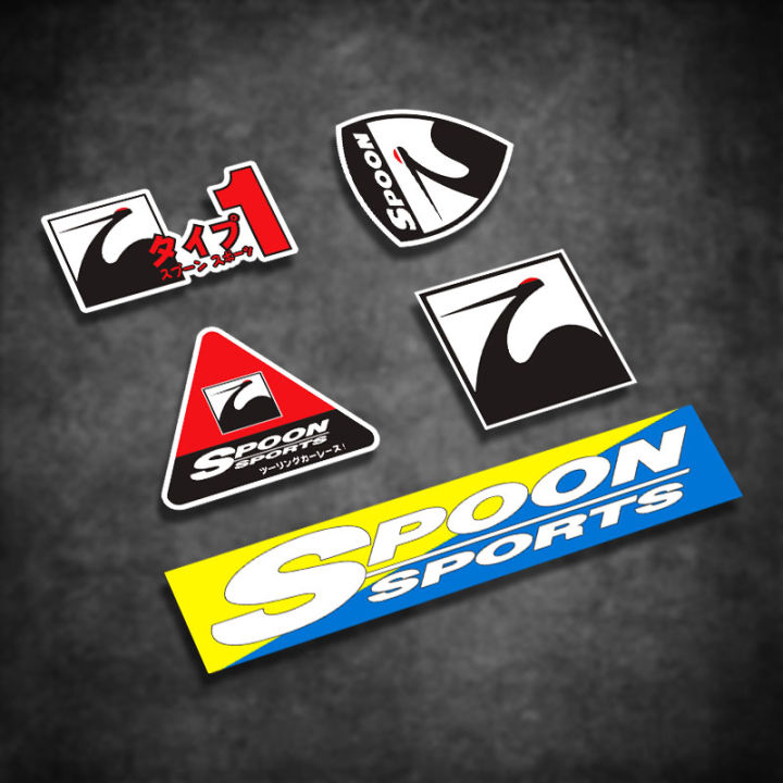 Yunchuang Bumper Stickers Spoon J'S Racing Art Fit Gk5 Civic Suitable