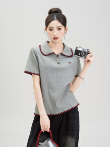 Nurture One | Áo Thun Blouse Phong Cách Học Thuật Cổ Điển Mùa Hè