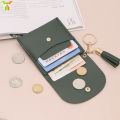 Women's Coin Purse Mini Card Holder Multiple Slots Simple Elegant Hardcoin Pouch For Change Management. 