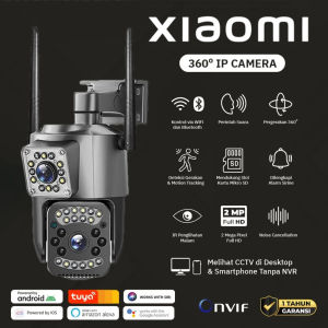 Xiaomi Dual Lens CCTV Camera Wifi Connect 360 With Audio and Speaker Buy 1 Take 1 Mini IP Security Camera Outdoor HD Wireless CCTV Camera Connect Cellphone CCTV Light Bulb Connect to CP Auto Tracking Night Vision Waterproof Alarm Surveillance