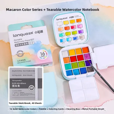 Languo | Travel Sketch Mini Watercolor Palette 16 Colors