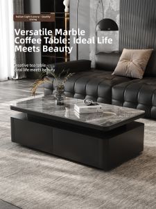 MOSU | Modern Minimalist Luxury Square Ceramic Plate Coffee Table