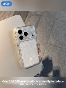 UGP | Transparent Shell Pattern Phone Case for iPhone Max Enhanced Lens Protection Shatterproof