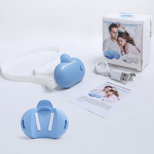 AI Smart Anti-Snoring Device with Strap Adjustable High Low Vibration Improve Sleep Detecting Snoring Sounds 40 Decibel Start