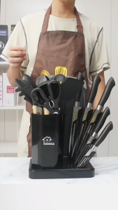 Silicone Kitchen Utensils Set Cooking Knife Sets 19PCS Non Stick Knife Sets Spatula Set Cooking Shovel