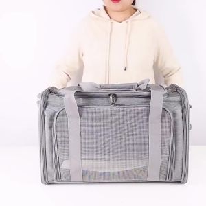 Dog Carrier Bag Soft Side Backpack Cat Pet Carriers Dog Travel Bags Airline Approved Transport For Small Dogs Cats