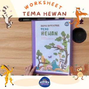 Worksheet Anak 3 Tahun Wipe n Clean Hardfile Tema Hewan | Assyifa Funtessori
