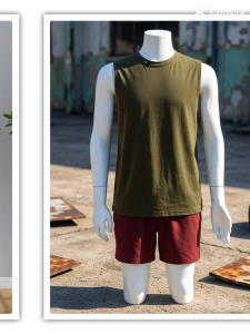 Mens Free Size Cotton Muscle Tank Top Sleeveless T-Shirt - Plain Sports Fitness Gym Shirts