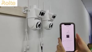 Rolte Pakte CCTV 8 Channel 4 Kamera 8MP PTZ WiFi Suara Dua Arah By iCsee