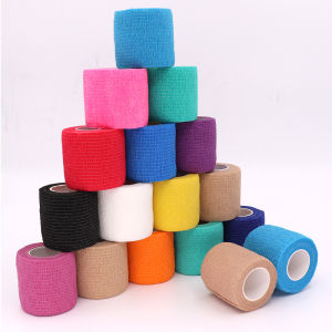 18 Colors Colorful Athletic Wrap Tape Self Adhesive Elastic Bandage Elastoplast Sports Protector Knee Finger Ankle Palm Shoulder
