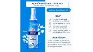 Xịt Giảm Ngứa Giảm Đau Da Lập Tức Oxymed Cho Chó Mèo - Giảm Viêm Da - Tropiclean - Mỹ - 236ml