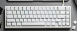 WOMIER 121 Keys Cherry Profile White Jade Translucent Keycaps Customs Dye Sub Key caps for 61/64/68/84/87/100/104/108 Cherry MX Switch Gaming Mechanical Keyboard