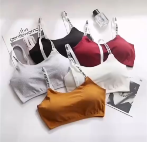 Sports Bra No Steel Support Comfortable Breathable Can Wear Outside Student Girls