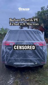 Cover Mobil Transparan Tebal DRACCO Mobil Avanza Xenia Innova dll Bonus Tas Penyimpanan