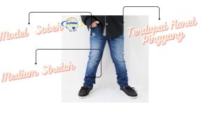 elRume Kids Celana Panjang Anak Bahan Soft Jeans Usia 1-12 Tahun