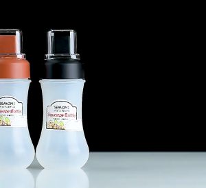 Portable Plastic Jam Bottle With Lid 5-Hole Graduated Jam Bottle Multipurpose Sauce Bottle