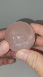 (SG Seller Ready Stocks) Natural Pink (Rose) Quartz Ball with Star Sphere 5.3cm