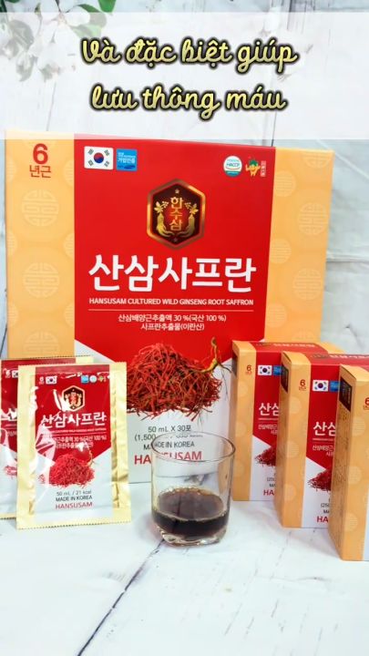 [CHÍNH HÃNG] Nước Sâm Núi SAFFRON 30 gói | Lazada.vn