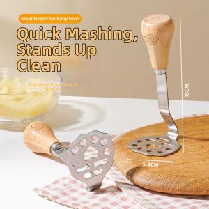 Infant Food Grade Stainless Steel Potato Masher