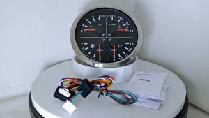 ELING 110mm 4in1 Gauge  Fuel Level Water Temp. 10Bar Oil Pressure 120 km/h MPH 200km/h 160MPH GPS Speedometer Tachometer 12V