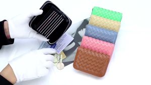 RFID Blocking Credit Card Holder Wallet with 9 Card Slots and 2 Cash Slots - Stylish PU Leather Card Holder for Women and Men